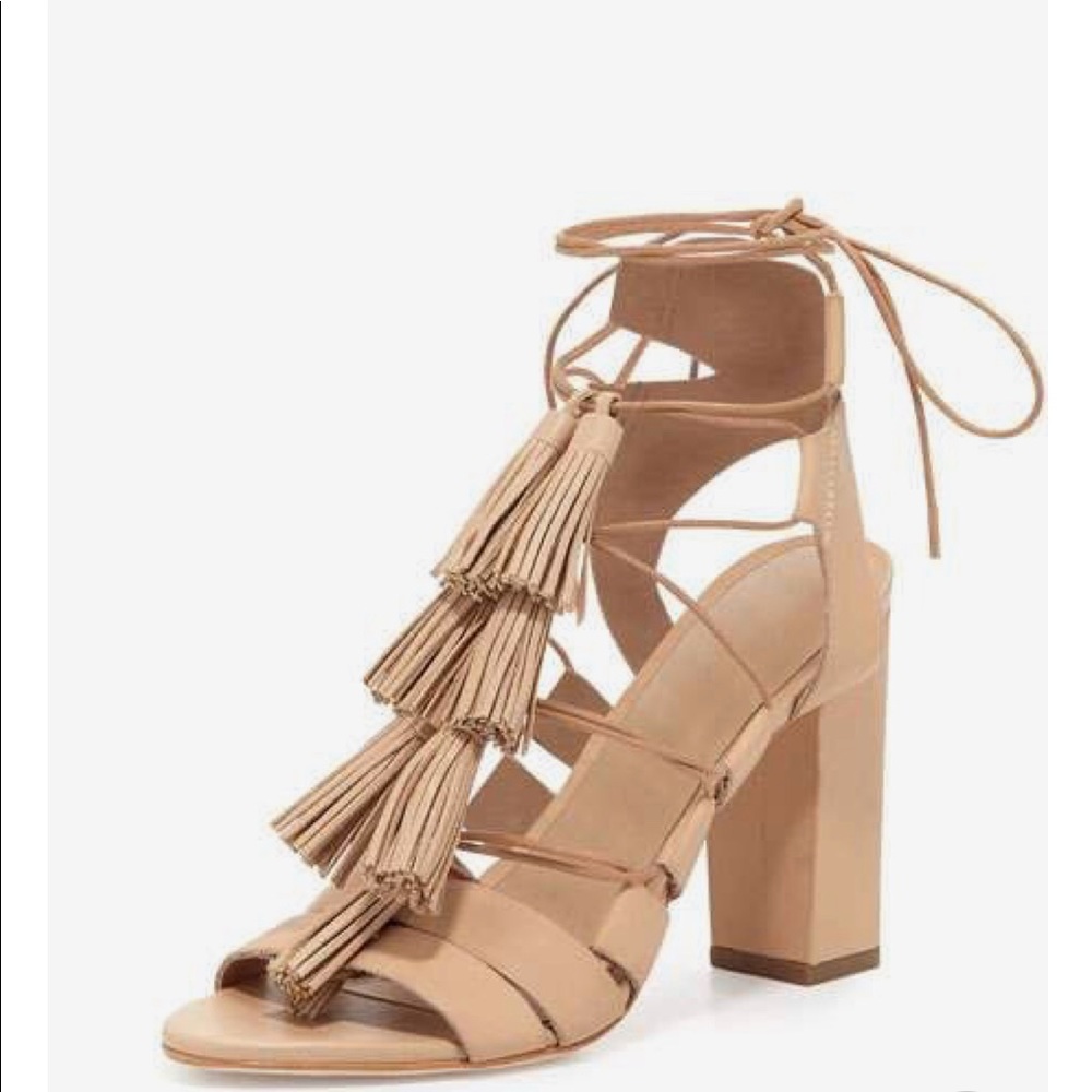 Loeffler Randall Luz Tassel sandal wheat